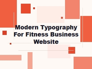 Modern Typography for Fitness Business Websites